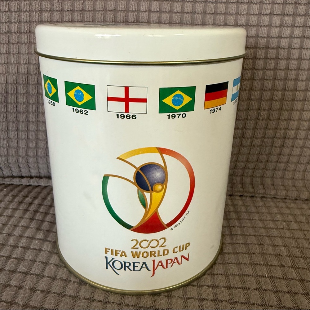 2002 FIFA World Cup Japan Korea Tin Box Storage Collection